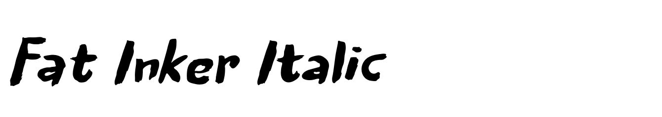 Fat Inker Italic